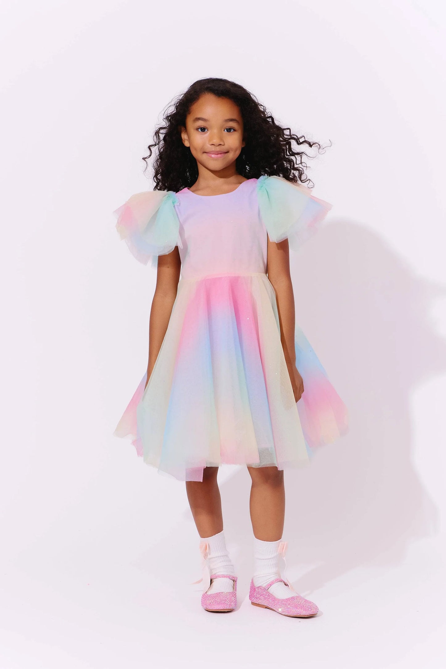 Sparkle Ombre Tulle Dress