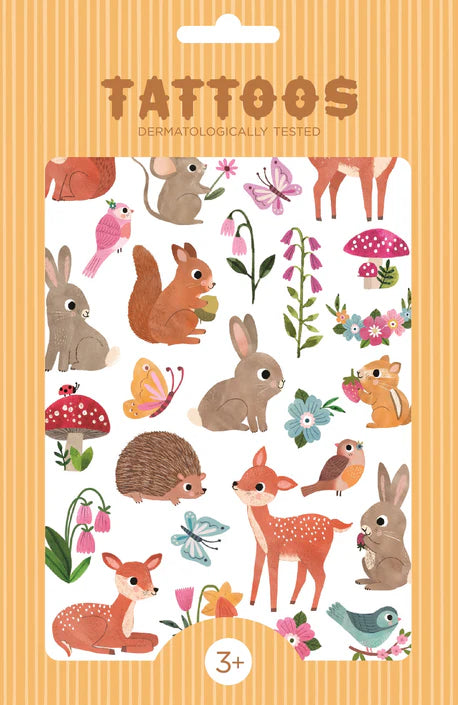 Wodland Friends Temporary Tattoos