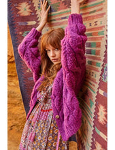 Load image into Gallery viewer, Chunky Cable Cardigan - Pink&#39;
