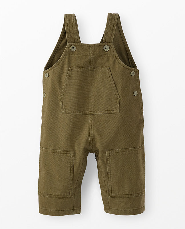 Canvas Utility Overalls - Olive