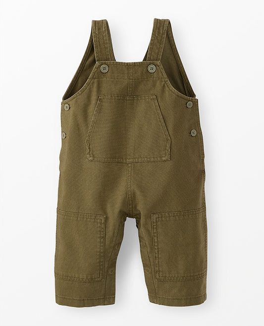 Canvas Utility Overalls - Olive