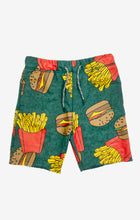 Load image into Gallery viewer, Camp Shorts - Burgers and Fries
