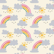 Load image into Gallery viewer, Kids Long John Pajama Set - Rainbows
