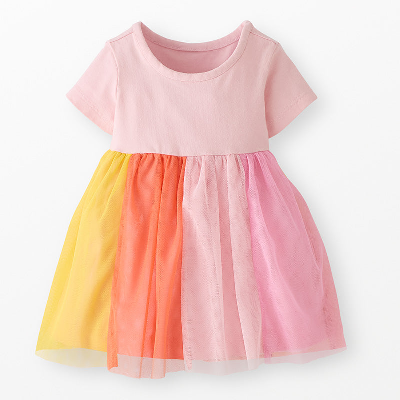 Hanna Andersson S/S Tulle Rainbow Dress at Bella Vita