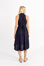 Load image into Gallery viewer, V-Neck Sleeveless Dress - Navy
