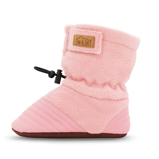 Baby Stay-Put Cozy Booties | Dusty Pink