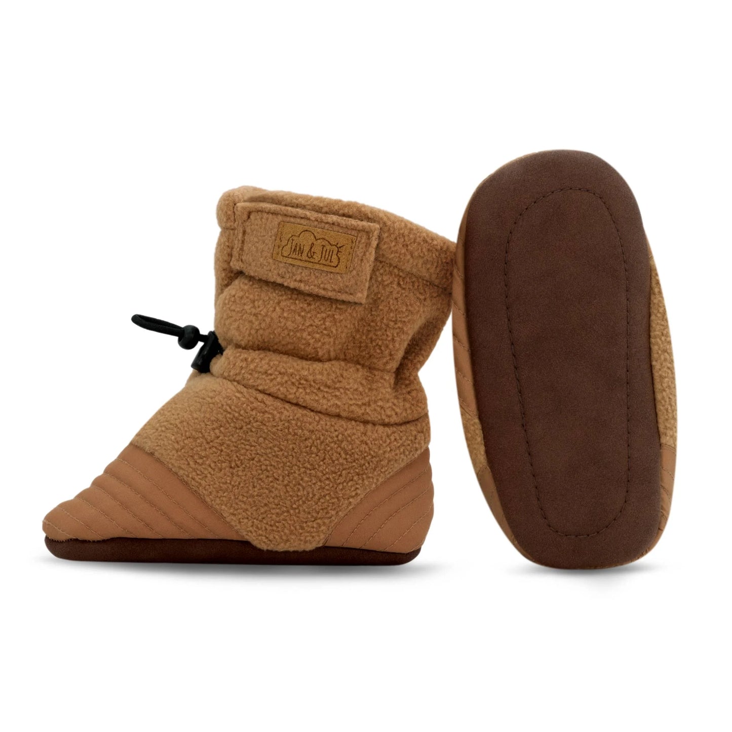 Baby Stay-Put Cozy Booties | Brown Bear