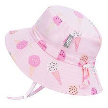 Load image into Gallery viewer, Kids Water Repellent Bucket Hats | Pink Ice Cream
