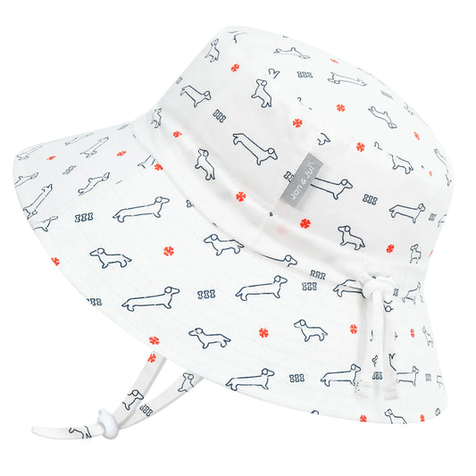 Kids Cotton Bucket Hats | Dachshund
