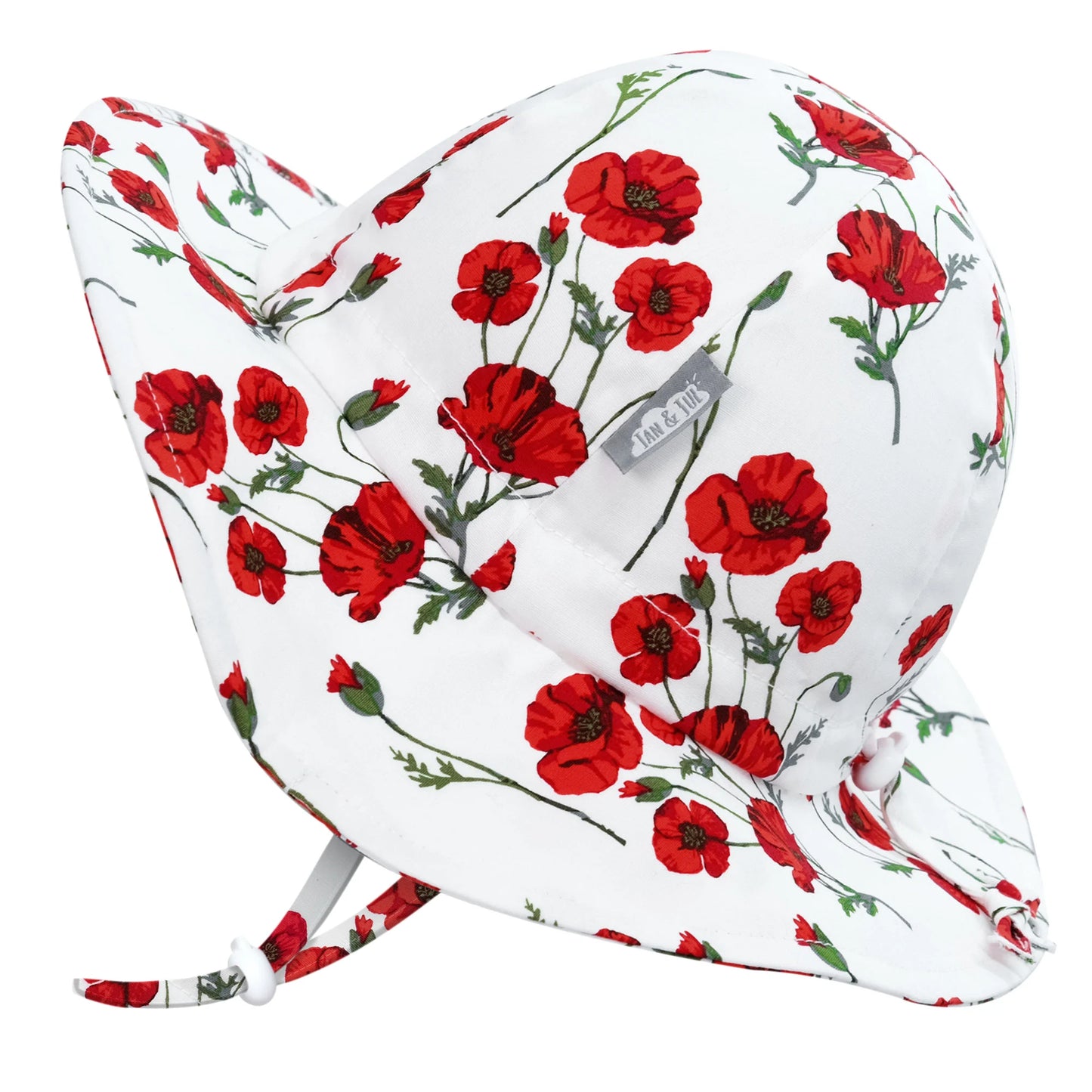 Red Poppy | Cotton Floppy Hat