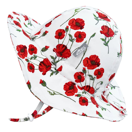 Red Poppy | Cotton Floppy Hat