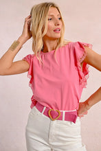 Load image into Gallery viewer, Heart Buckle Wide Braided Belt - Pink
