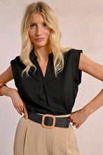 Load image into Gallery viewer, Wide Braided Belt with Buckle - Black

