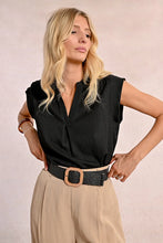 Load image into Gallery viewer, Wide Braided Belt with Buckle - Black
