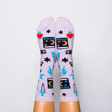 Load image into Gallery viewer, Witchy Mystic Spells Crew Socks - Women&#39;s
