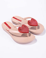 Load image into Gallery viewer, Wave Heart II Kids Flip Flop - Pink/Red
