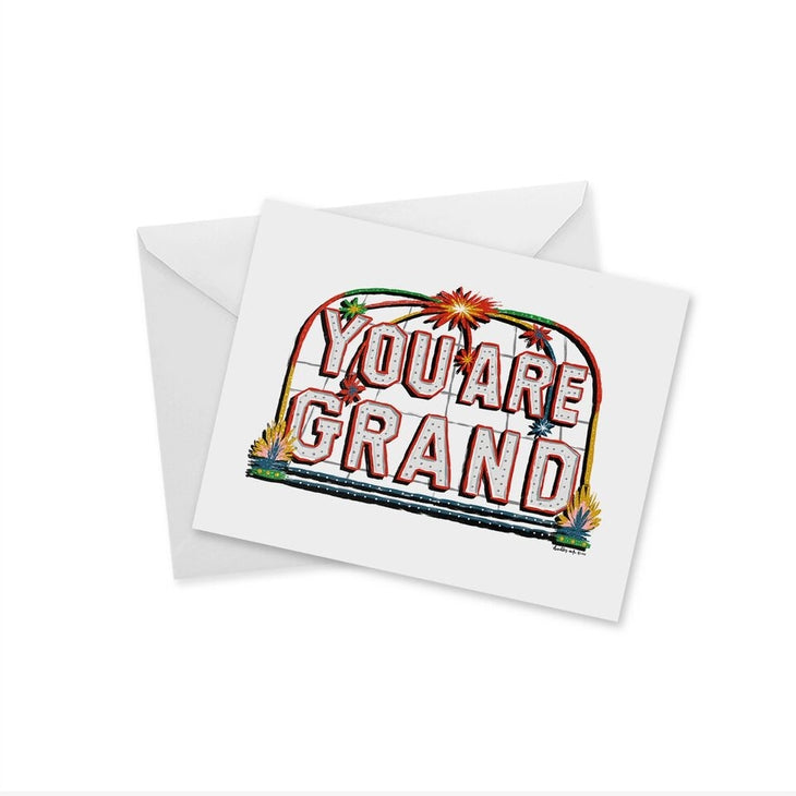 YOU ARE GRAND Notecard