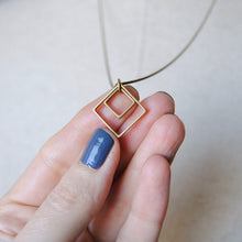 Load image into Gallery viewer, Paired Squares Necklace

