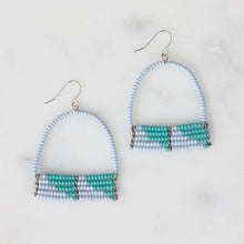 Load image into Gallery viewer, Light Blue and Turquoise Sera Earrings
