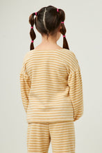 Load image into Gallery viewer, Brushed Stripe Puff Sleeve Knit Top
