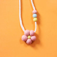 Load image into Gallery viewer, Flower Power Wool Necklace (two colors)
