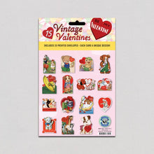 Load image into Gallery viewer, 15 Vintage Valentines: Retro Valentines
