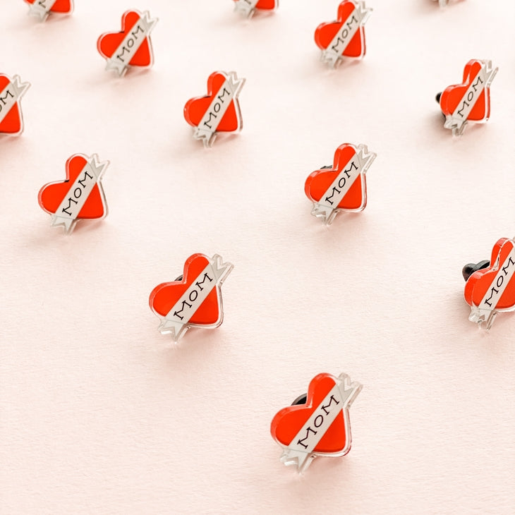 "Mom" Tattoo Acrylic Pin