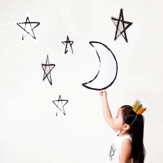 Moon/Star Hanging Decor
