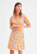Load image into Gallery viewer, Fruit Print Puffed Sleeve Dress
