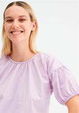 Load image into Gallery viewer, Oversized Poplin Short-Sleeved Top - Lilac
