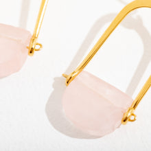 Load image into Gallery viewer, Teara Earrings - Rose Quartz
