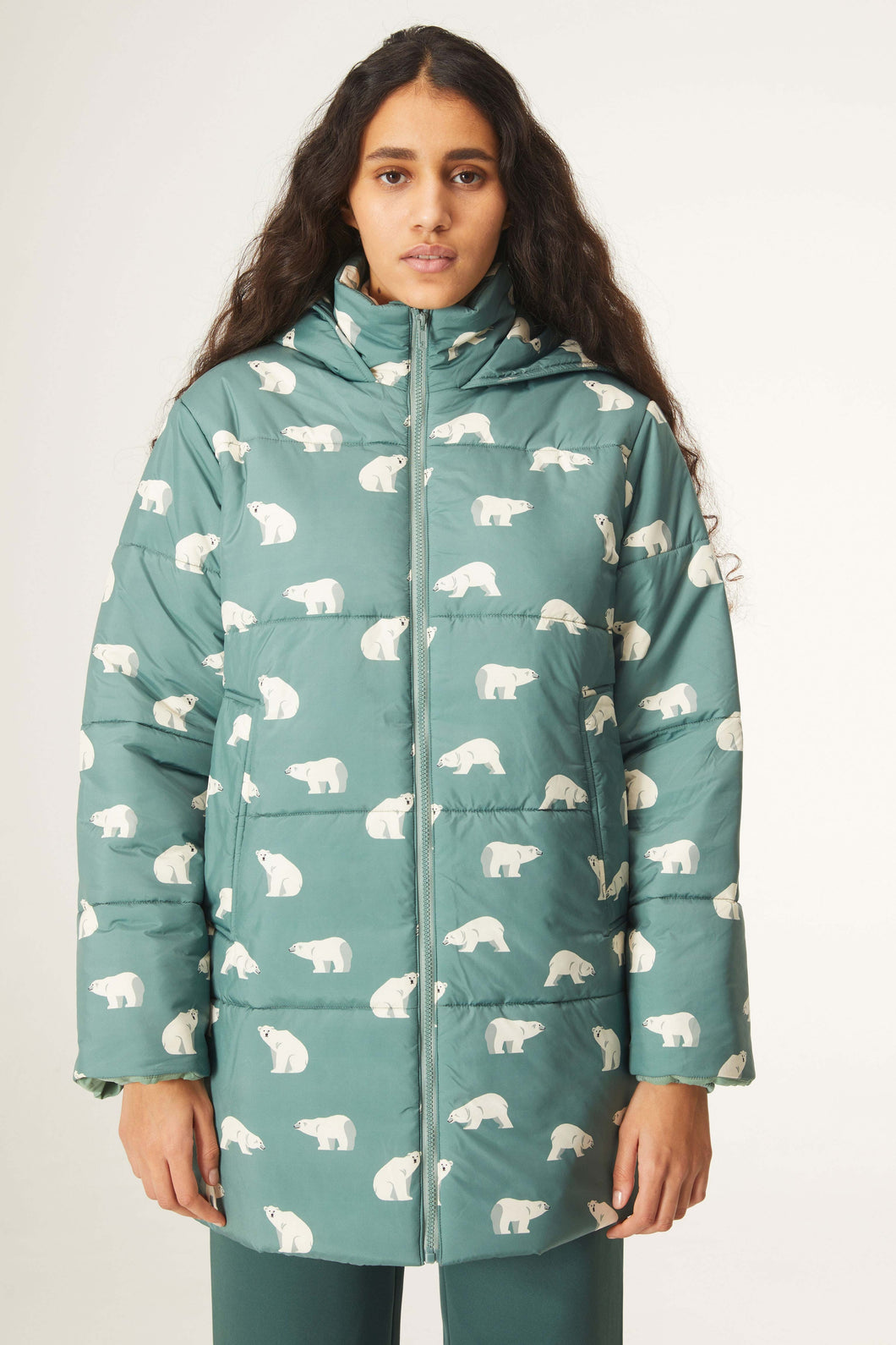 Polar Bear Print Coat