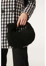 Load image into Gallery viewer, Faux Sheepskin Bag - Black
