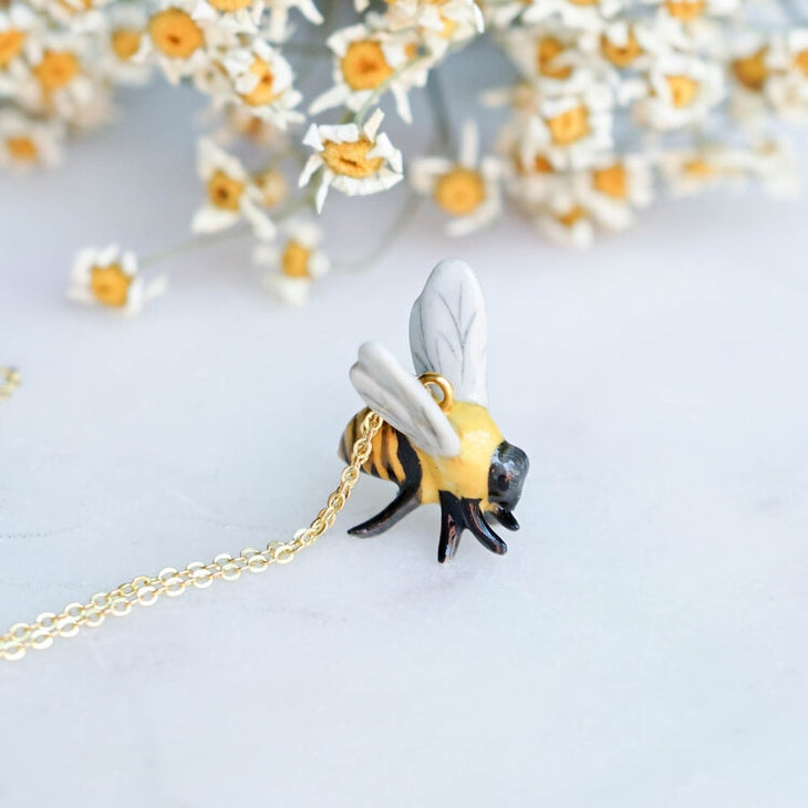 Tiny Bee Necklace