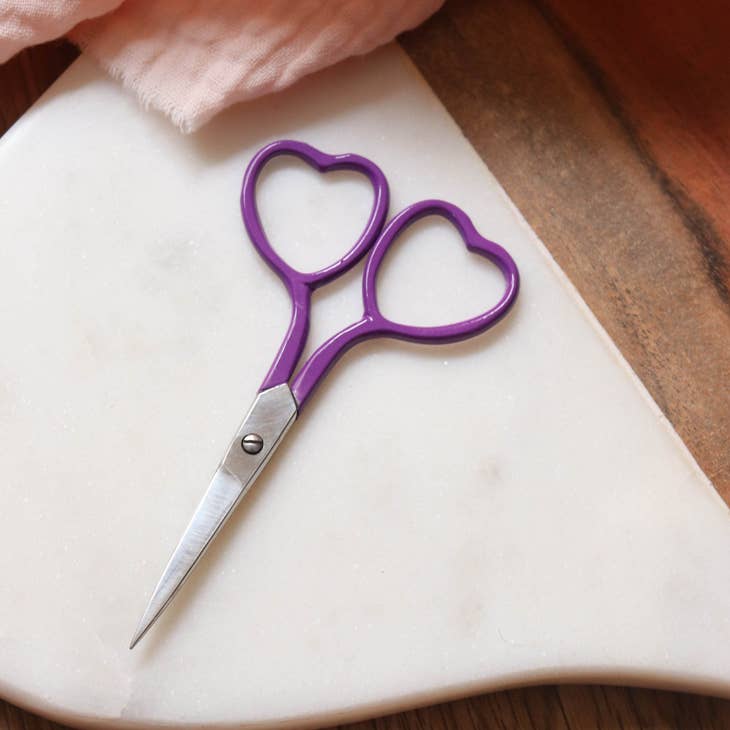 Heart Embroidery Scissors (several colors)