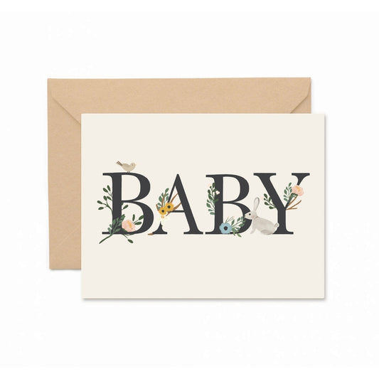 Baby Floral Greeting Card