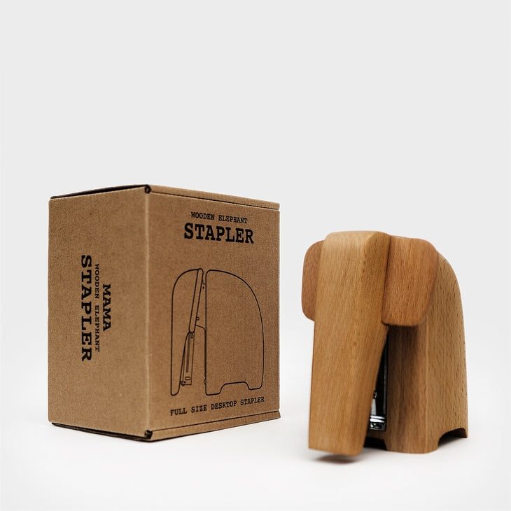 Wooden Elephant Stapler (two sizes)