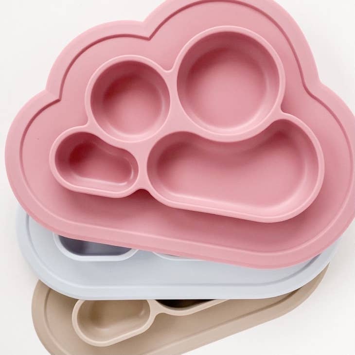 Silicone Cloud Suction Plate - Three Colors