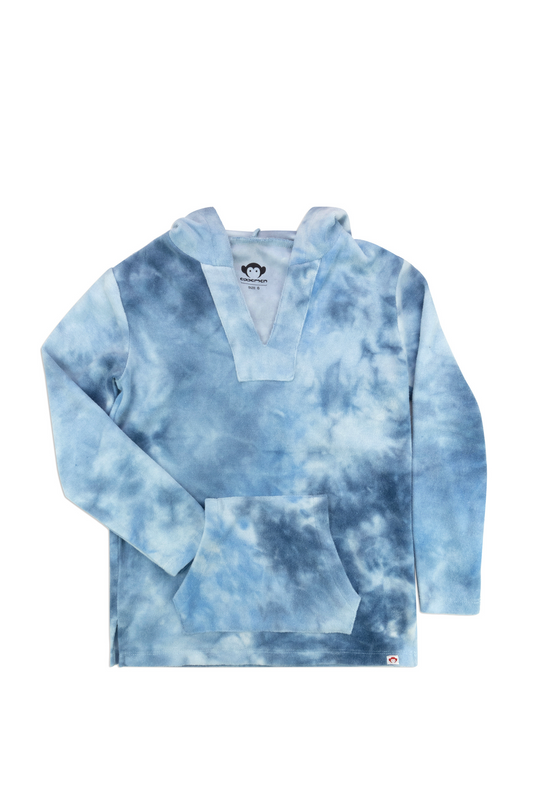Baja Pullover - Sky Tie Dye