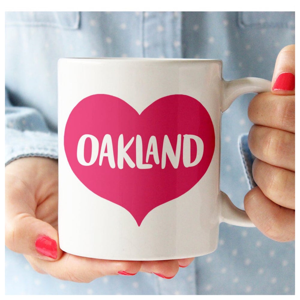Oakland Heart Ceramic Mug