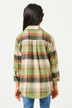 Load image into Gallery viewer, Plaid Long Length Button Up Shirt
