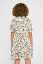 Load image into Gallery viewer, Abstract Dot Ruffle Tiered Dress
