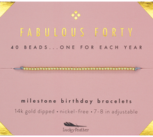 Load image into Gallery viewer, Birthday Celebration Bracelet (Ages 21, 30, 40, 50)
