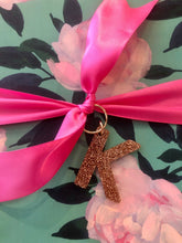 Load image into Gallery viewer, Glitter Letter Keychain

