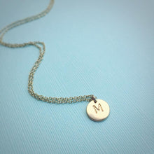 Load image into Gallery viewer, Letter Disc Necklace
