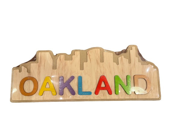 OAKLAND Wooden Skyline Puzzle