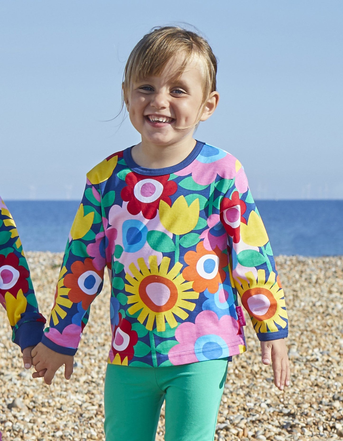 Organic Navy Flower Power T-Shirt
