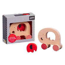 Load image into Gallery viewer, Wooden Push Along Toy Elephant
