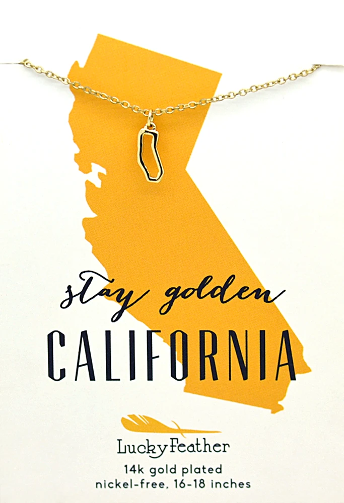 State Necklace - California