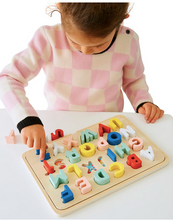 Load image into Gallery viewer, Wooden Multi-Language Alphabet Tray Puzzle
